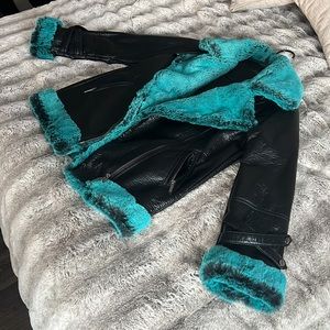 Armani Exchange sheepskin jacket Faux fur, worn once, almost new, size s